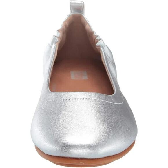 FitFlop Women's Allegro Ballerinas Ballet Flats, Silver Size 8.5M - Picture 2 of 8